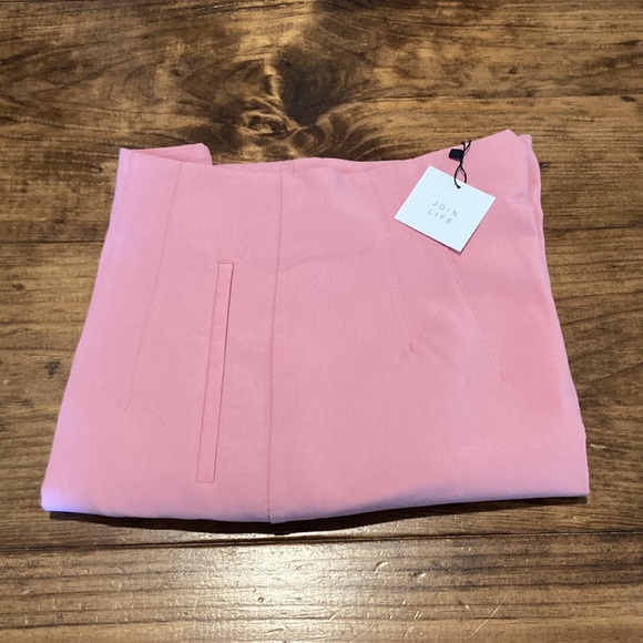 Zara High Waist Slim Fit Trousers Pink - - Picture 11 of 11